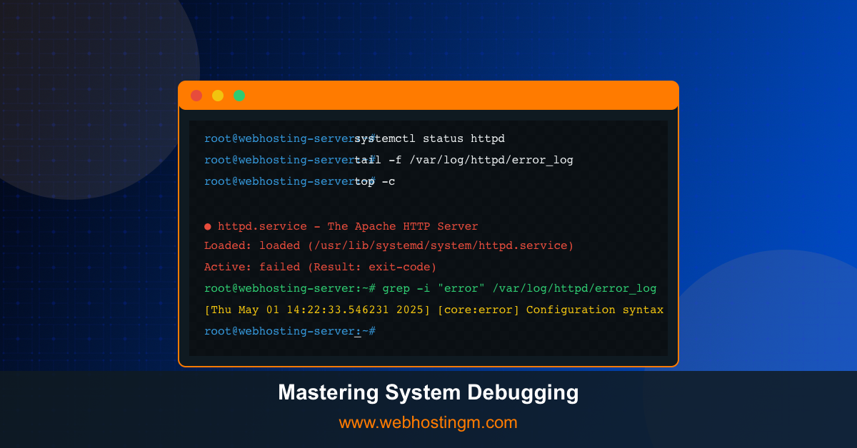 Server Troubleshooting For Fearless SysAdmins - WebHostingM